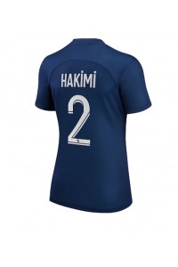 Paris Saint-Germain Achraf Hakimi #2 Fotballdrakt Hjemme Klær Dame 2022-23 Korte ermer